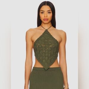 Maria Cohelo Olive Top